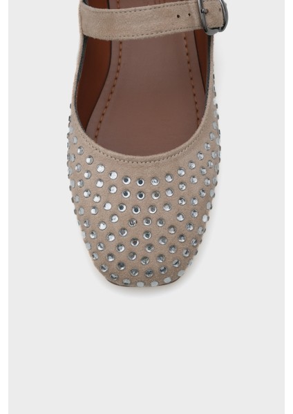 Kadın Tokalı Taşlı Mary Jane Babet