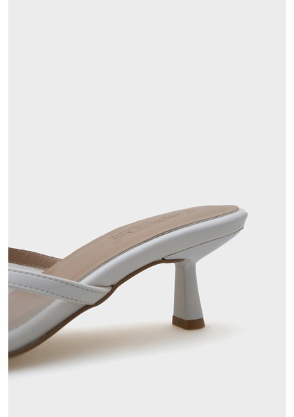 Kadın Orta Topuklu Fileli Fiyonklu Terlik Suni Deri Yaz Modası fiyatları