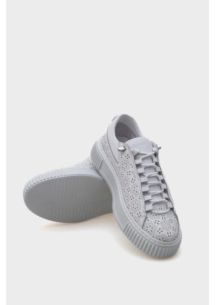 Haily Lazerli Deri Kadın Sneaker