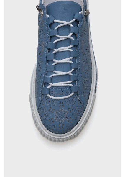 Haily Lazerli Hakiki Deri Kadın Sneaker