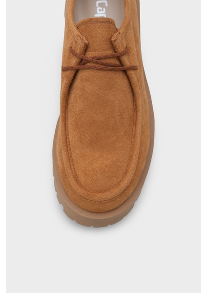 Trak Tabanlı Süet Kadın Loafer Ayakkabı