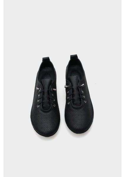 Gwen Saraçlı Lazerli Deri Kadın Ayakkabı