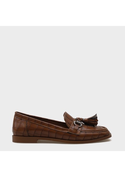 Metal Tokalı Püsküllü Kadın Loafer Ayakkabı indirimleri