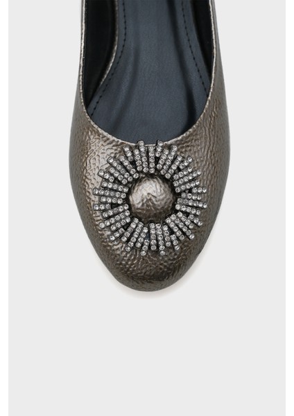 Bianca Taşlı Yuvarlak Tokalı Kadın Babet