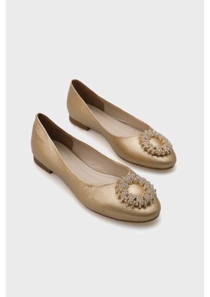 Bianca Taşlı Yuvarlak Tokalı Kadın Babet modelleri