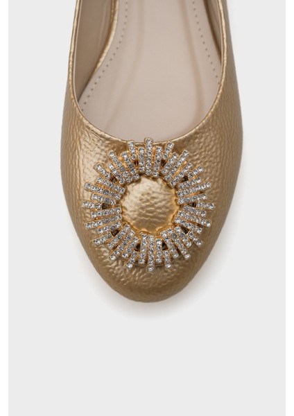 Bianca Taşlı Yuvarlak Tokalı Kadın Babet