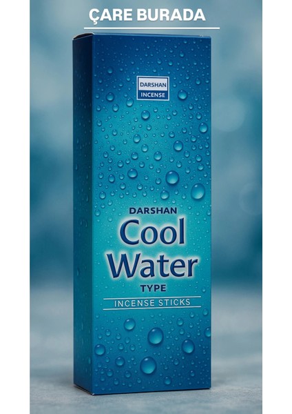 Darshan Incense - Cool Water 20'li Çubuk Tütsü