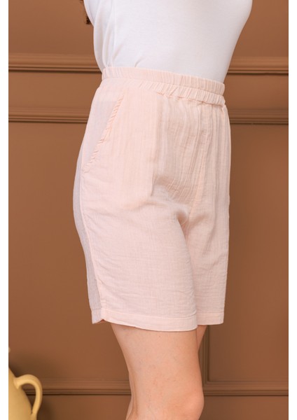 %100 Pamuk Müslin Cepli Şort indirimleri
