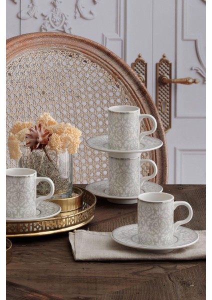 Porselen Camelia 6 Kişilik 12 Parça Kahve Fincan Takımı 100 cc fiyatları