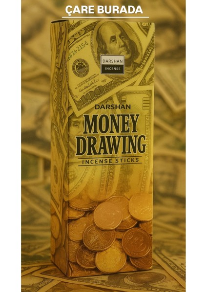 Darshan Incense - Money Drawing 20'li Çubuk Tütsü (Bereket & Bolluk)