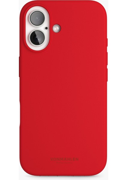 Yumuşak Silikon Kılıf iPhone 16 Plus - Ateş Kırmızısı