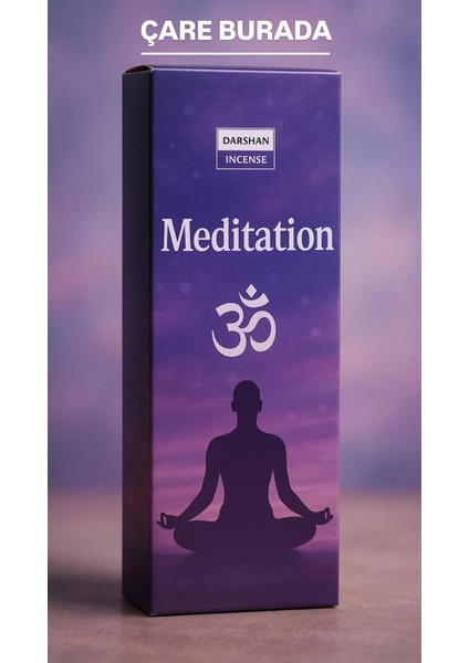 Darshan Incense - Meditation 20'li Çubuk Tütsü