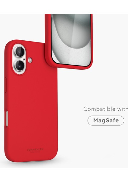 Yumuşak Silikon Kılıf iPhone 16 - Ateş Kırmızısı fiyatları