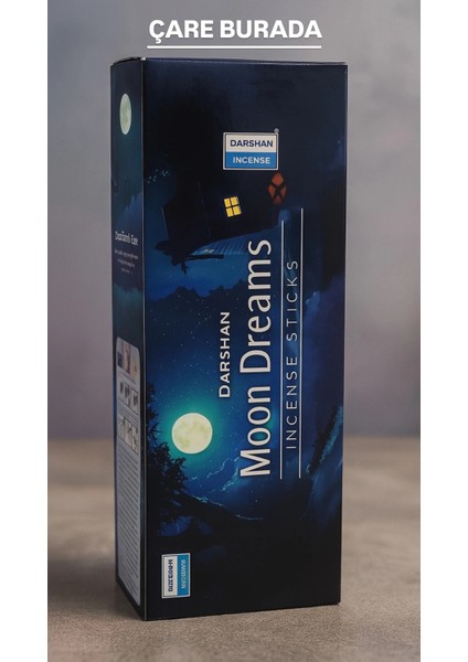 Darshan Incense - Moon Dreams 20'li Çubuk Tütsü