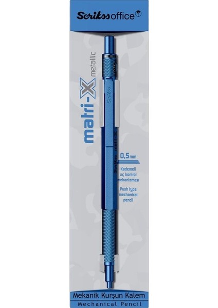 Matri-X Versatil 0.5 mm Metalik Mavi Şeffaf Amb.