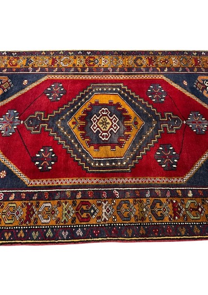 El Dokuma Vintage Yahyalı Halısı 120X211 Eskitme Yün Halı indirimleri