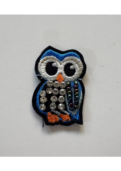 Ütülenebilen Veya Sticker Olarak Kullanılabilen Baykuş Figürlü Taşlı Nakış Patch fiyatları