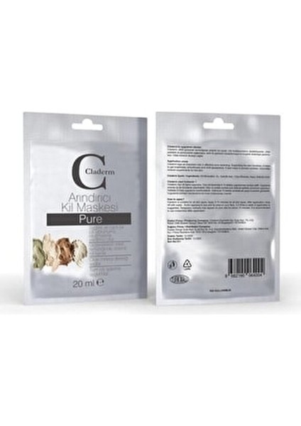 Pure Arındırıcı Kil Maskesi 20 ml Kırışıklık Karşıtı Tüm Cilt Tiplerine Uygun fiyatları