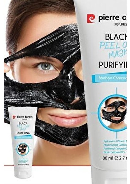 Soyulabilir Siyah Yüz Maskesi 80 ml Bambu Kömür ile Derinlemesine Cilt Temizliği