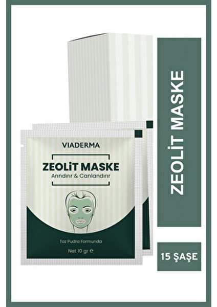 Dermavia Zeolite Maske 15 Adet x 10 gr Derinlemesine Temizleme ve Arındırma Özelliği