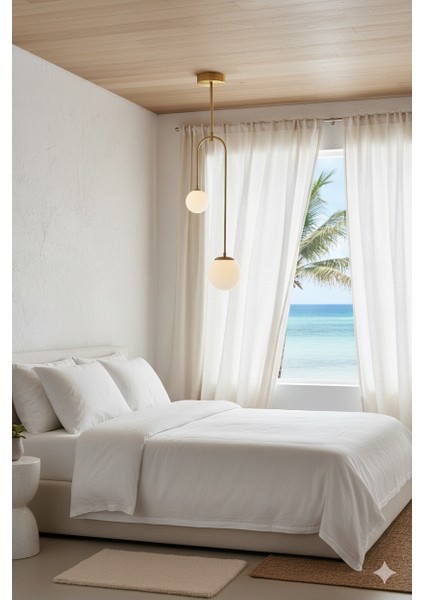 AV-60389-2BSA Sarı Boyalı Modern Avize G9 Metal Cam 20x12cm fırsatları