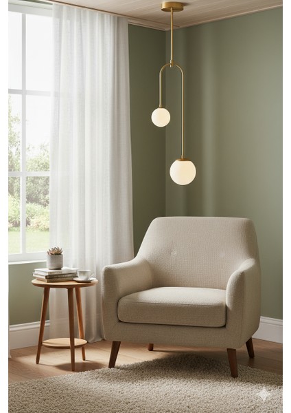 AV-60389-2BSA Sarı Boyalı Modern Avize G9 Metal Cam 20x12cm indirimleri