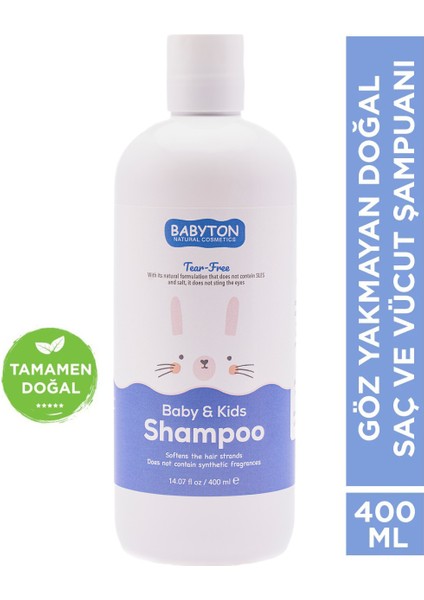 Göz Yakmayan Doğal Bebek ve Çocuk Şampuanı 400 ml
