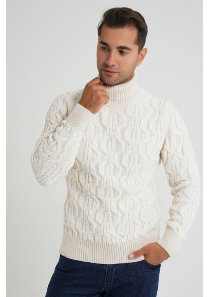 Trıst Star Erkek Balıkçı Saç Örgülü Yün Kazak TRIST-5354 fiyatları