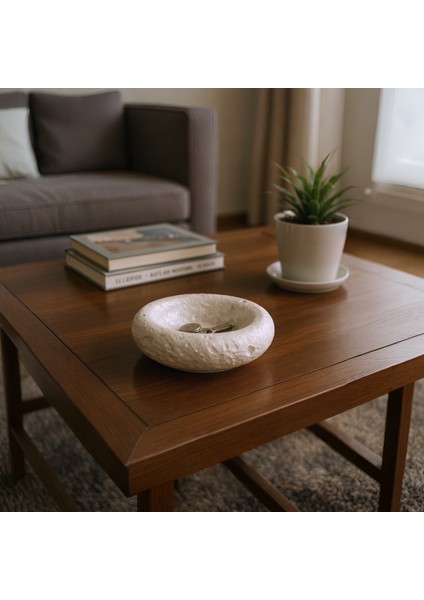 Ay Taşı Görünümlü Dekoratif Kase- Sedef 12X 7 cm Tabak modelleri