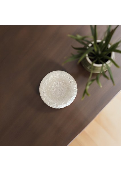 Ay Taşı Görünümlü Dekoratif Kase- Sedef 12X 7 cm Tabak
