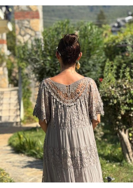 NCC10337 Italyan Ipek Elbise Vizon modelleri