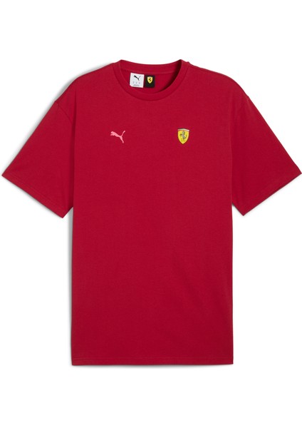 Erkek Puma Ferrari Miami Graphic Tee Kırmızı Erkek T-Shirt