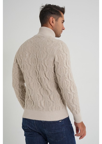 Trıst Star Erkek Balıkçı Saç Örgülü Yün Kazak TRIST-5354 modelleri