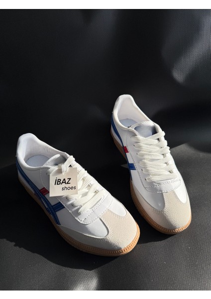 Tig Beyaz Mavi Süet Bağcıklı Unisex Sneaker fiyatları