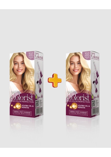 Premium 2'li Yarı Kit Set Boya 10.0 Açık Sarı