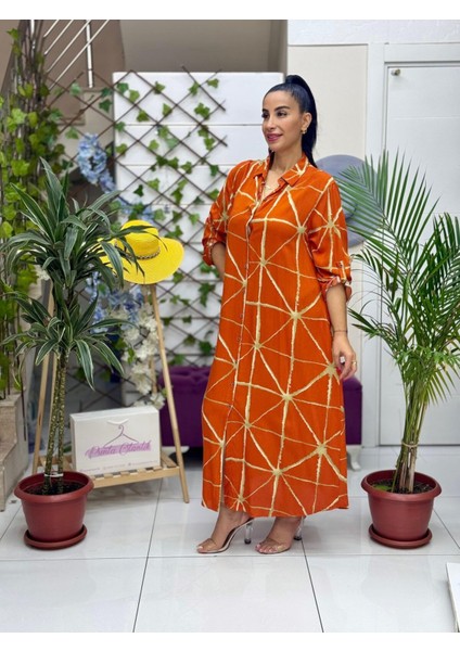 ECE616118 Pamuk Viskon Ece Elbise