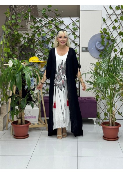 VL2000 Ikili Takım Vual Elbise Siyah