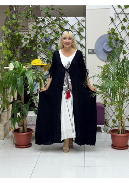 VL2000 Ikili Takım Vual Elbise Siyah