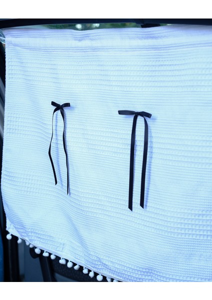 Araba Perdesi - Siyah Kurdele Detaylı Perde fiyatları