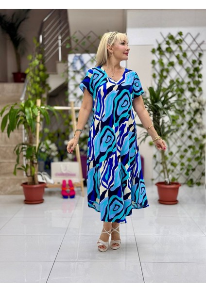 FD17160 Viskon Frida Elbise fiyatları