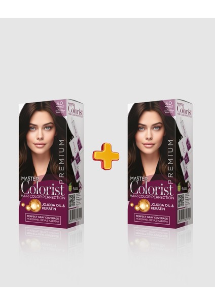 Premium 2'li Yarı Kit Set Boya 3.0 Koyu Kahve