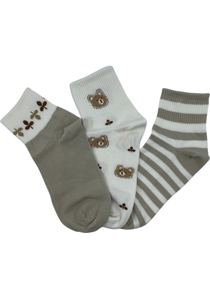 Bayan Çorap - 3'lü Sevimli Desenli Çorap Seti fiyatları