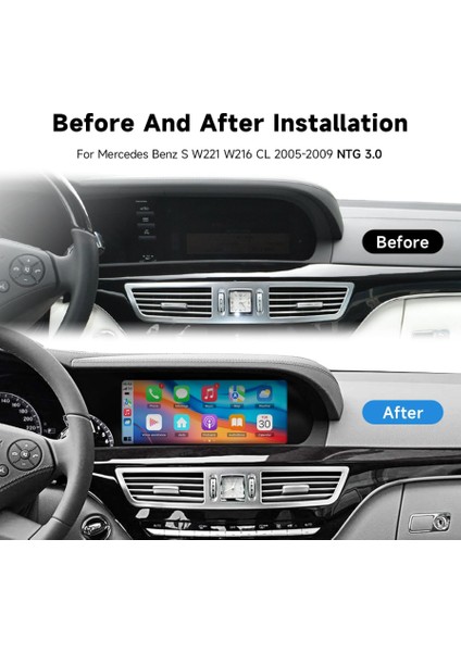 Mercedes S Class W221 (2005-2009) 8gb Ram 128GB HDD 12.3 Inc Android Carplay MULTIMEDYA-NAV2296 indirimleri