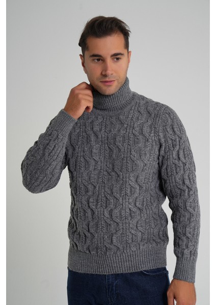 Trıst Star Erkek Balıkçı Saç Örgülü Yün Kazak TRIST-5354 fırsatları