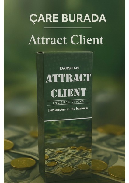 Darshan Incense - Attract Client 20'li Çubuk Tütsü