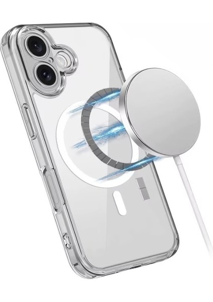 iPhone 17 Için Uyumlu Magsafe Özellikli Şeffaf Kılıf