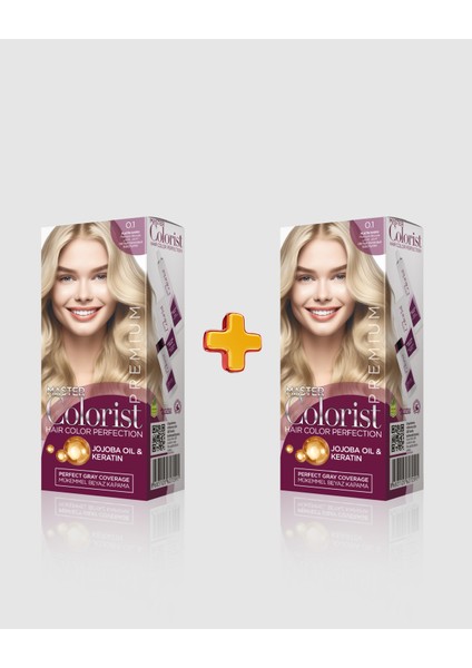 Premium 2'li Yarı Kit Set Boya 0.1 Platin Sarısı