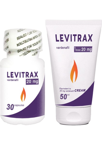 Levitrax 30LU Kapsüller + Levitrax 50 ml Krem: Erkeklerin Performanslarına Özel Set