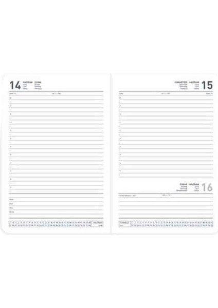 Gıpta 2026 Günlük Çizgili Ajanda 17X24 cm 107-ECK Kırmızı fiyatları