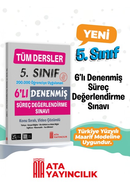 5. Sınıf Tüm Dersler Denenmiş 6'Lı Deneme Sınavı fiyatları